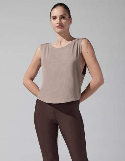 Jersey Base Tank [Taupe]