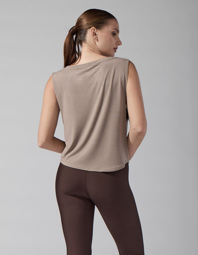 Jersey Base Tank [Taupe]