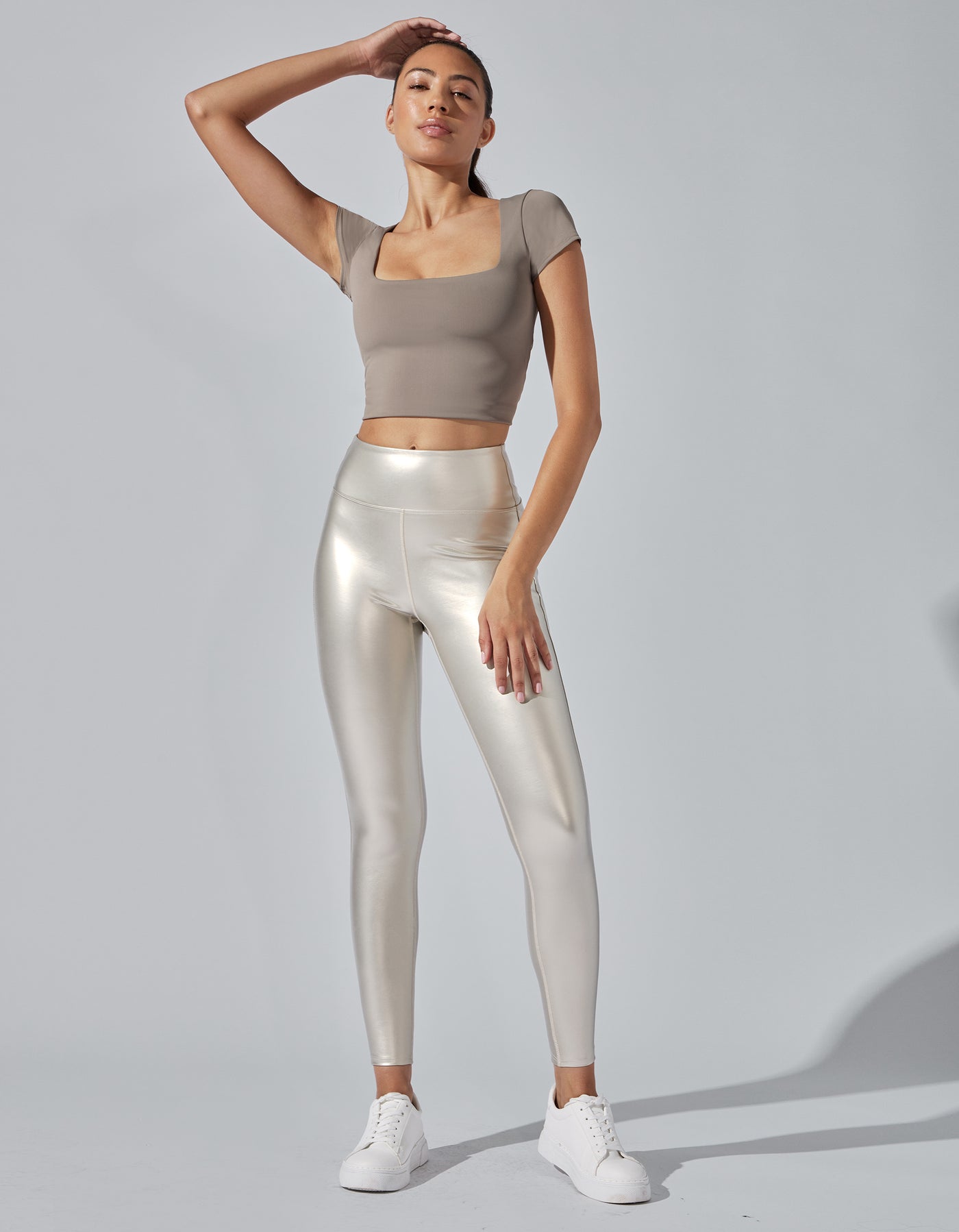 LEATHER LEGGING [ BRUSHED GOLD ]