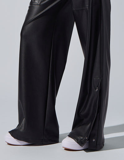 Cara Leather Pants [Black]