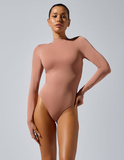 Mock Neck Bodysuit [BLUSH]